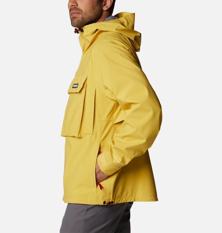 Men's Columbia Field Creek Fraser Shell Jackets Yellow | CA-L04C3