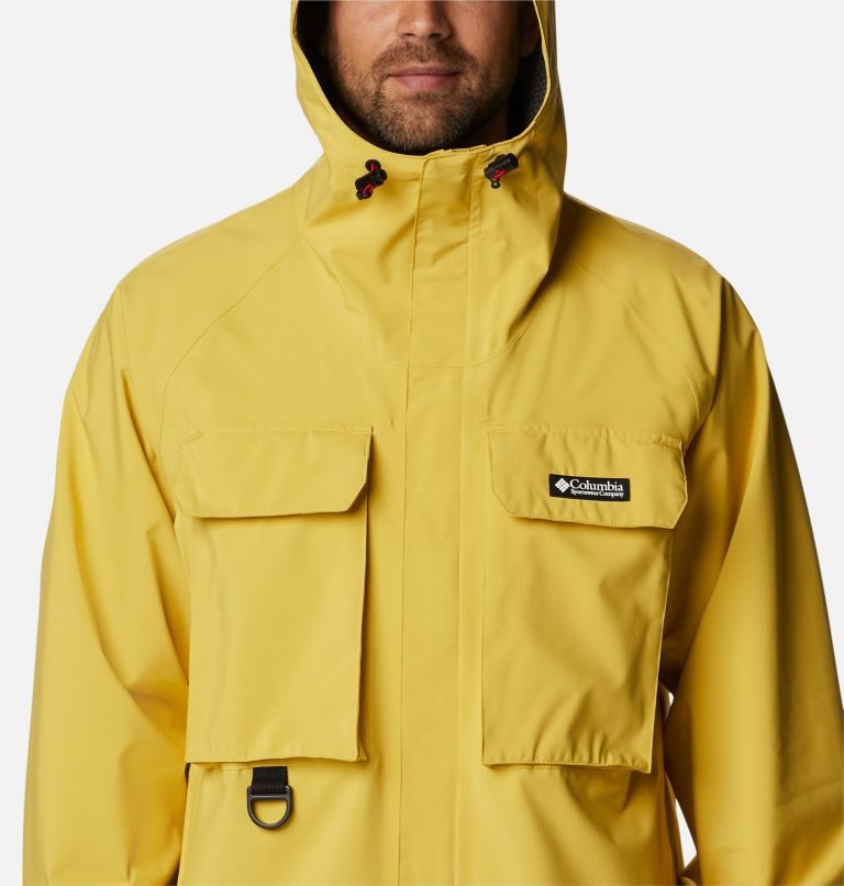 Men's Columbia Field Creek Fraser Shell Jackets Yellow | CA-L04C3