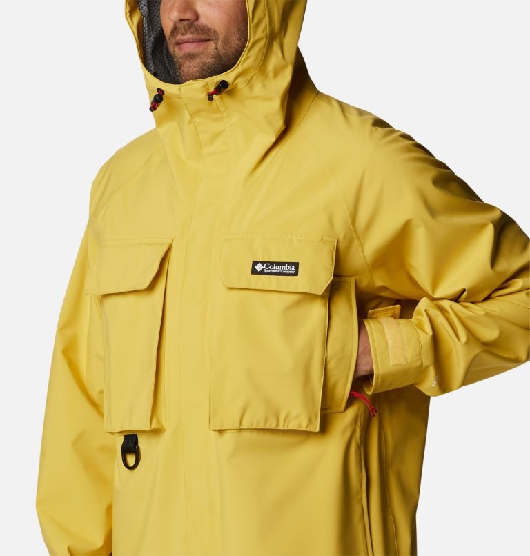 Men's Columbia Field Creek Fraser Shell Jackets Yellow | CA-L04C3