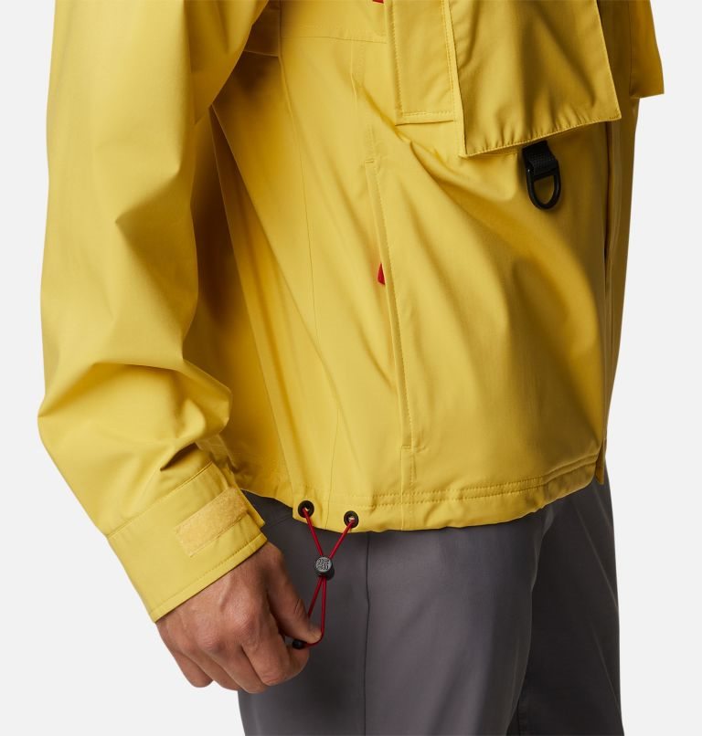 Men's Columbia Field Creek Fraser Shell Jackets Yellow | CA-L04C3