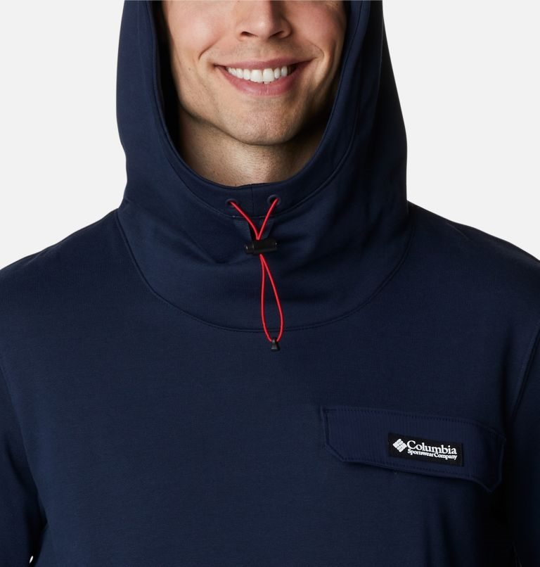 Men's Columbia Field Creek Hoodie Navy | CA-O316L