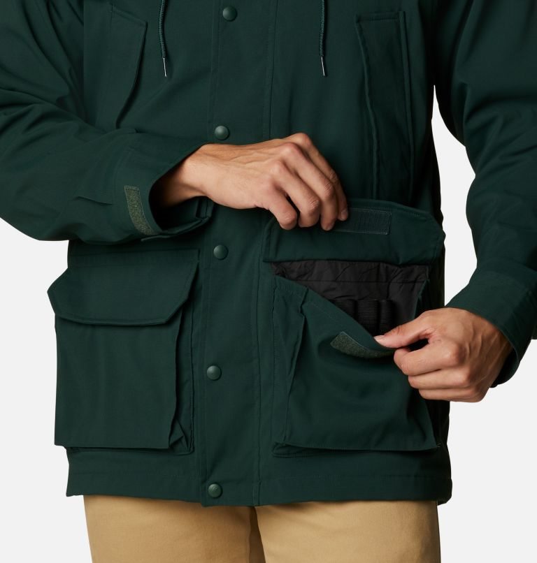 Men's Columbia Field ROC Decoy 1986 Jackets Dark Green | CA-K43CL