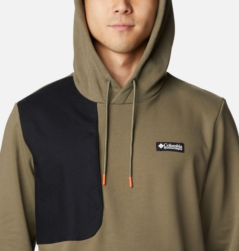 Men's Columbia Field ROC Heavyweight Hoodie Olive | CA-E53LC