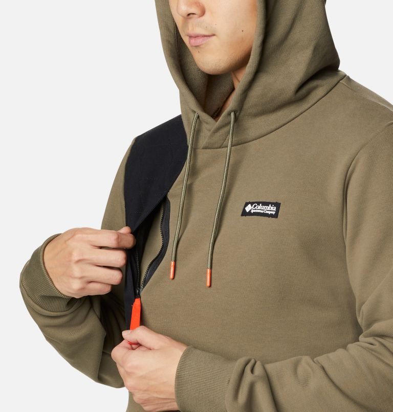 Men's Columbia Field ROC Heavyweight Hoodie Olive | CA-E53LC