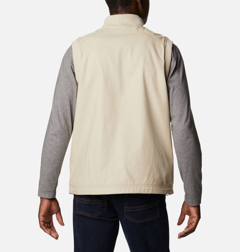 Men's Columbia Field ROC Reversible Vest Khaki | CA-V56AL