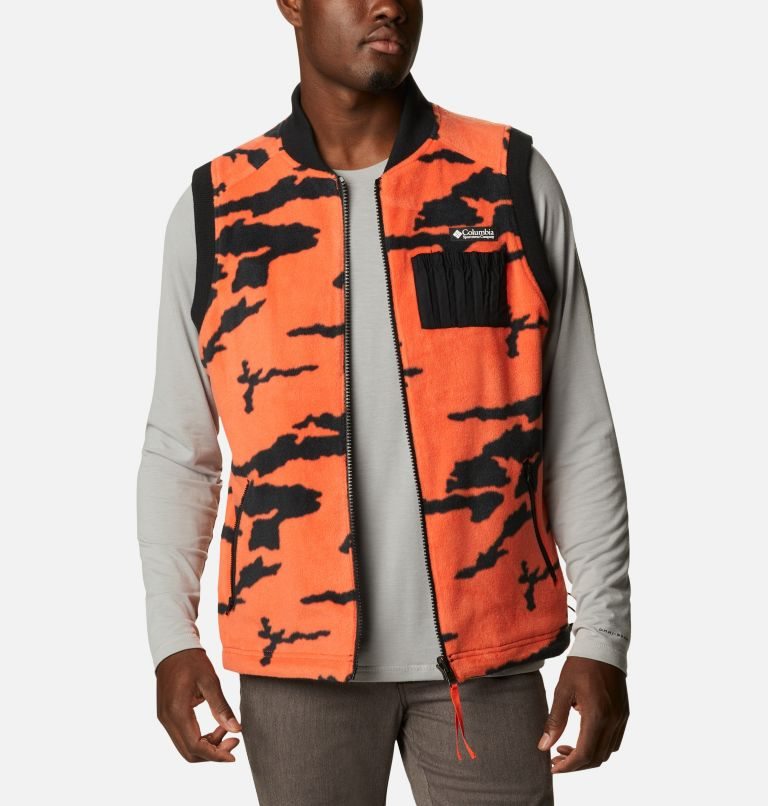 Men's Columbia Field ROC Reversible Vest Black | CA-YC0L3