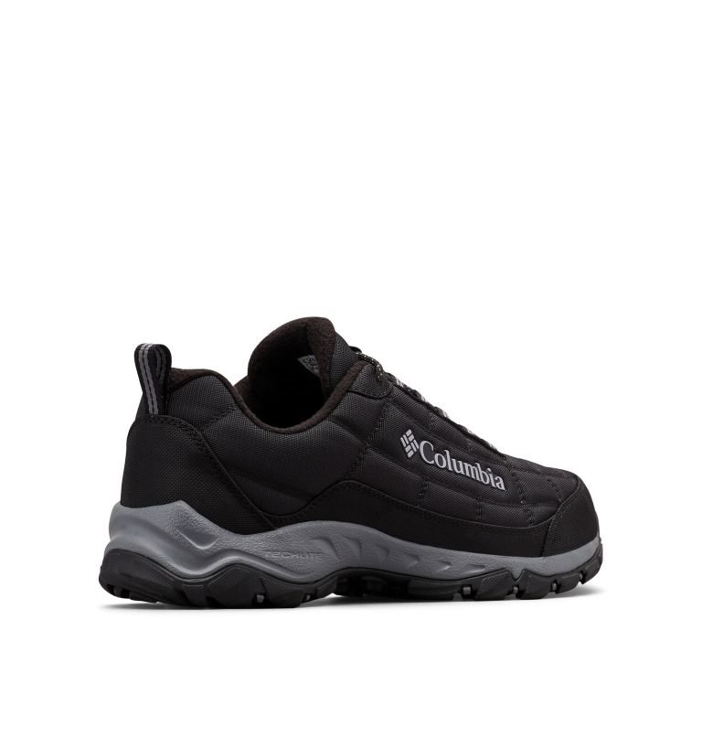 Men's Columbia Firecamp Fleece Lined Hiking Shoes Black | CA-W1AC3