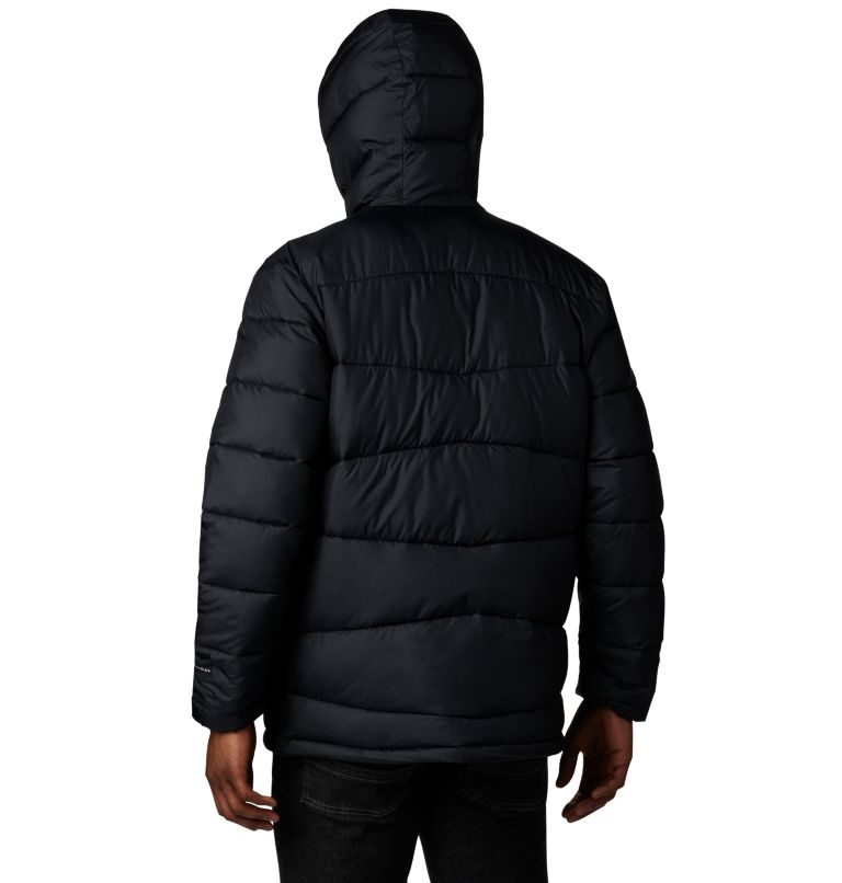 Men's Columbia Fivemile Butte Hooded Jackets Black | CA-A8430