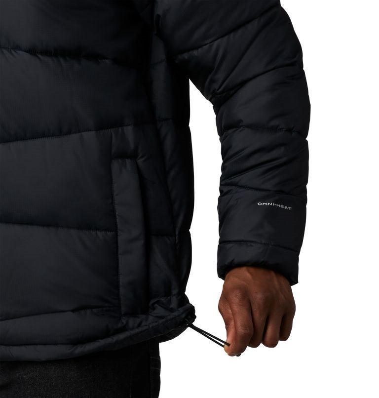 Men's Columbia Fivemile Butte Hooded Jackets Black | CA-A8430