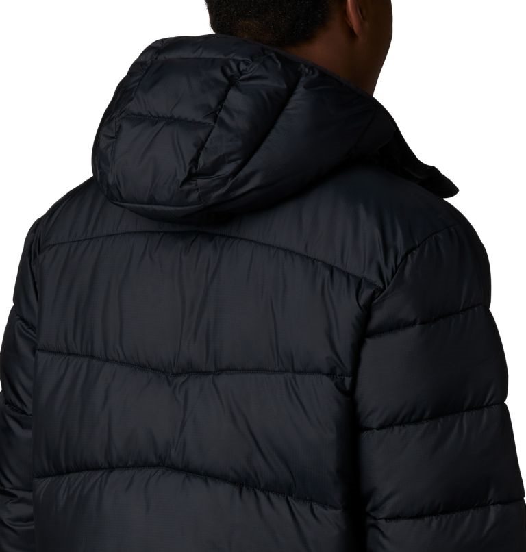 Men's Columbia Fivemile Butte Hooded Jackets Black | CA-A8430