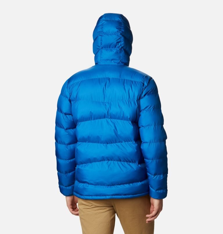 Men's Columbia Fivemile Butte Hooded Jackets Blue | CA-T801L