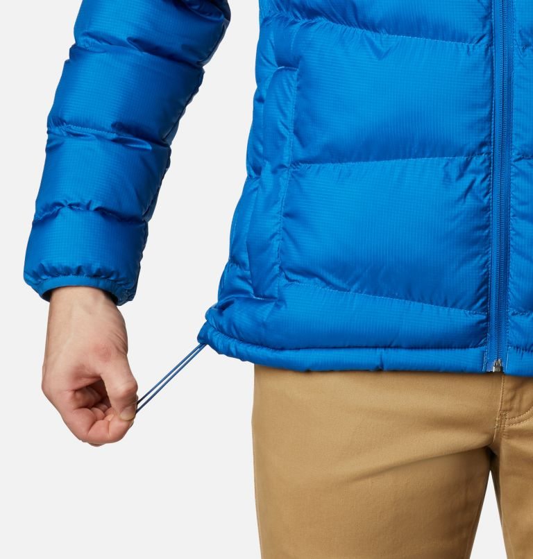 Men's Columbia Fivemile Butte Hooded Jackets Blue | CA-T801L