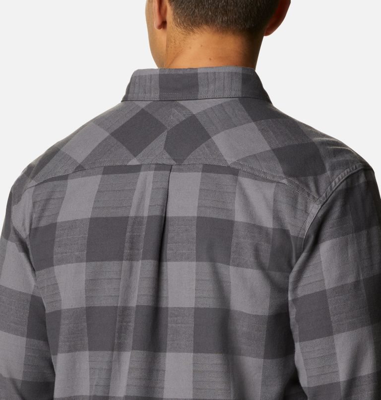 Men's Columbia Flare Gun Stretch Flannel Shirts Grey | CA-T4LC5