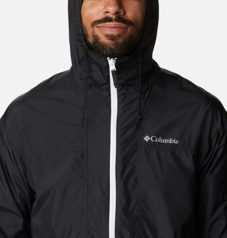 Men's Columbia Flash Challenger Anorak Jackets Black | CA-P5AC3