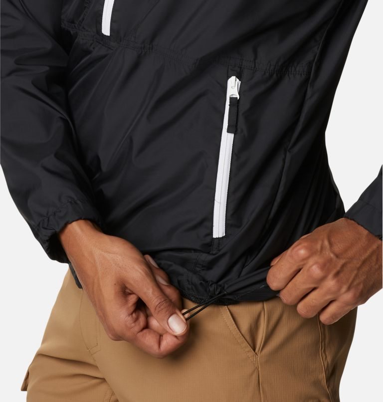 Men's Columbia Flash Challenger Anorak Jackets Black | CA-P5AC3