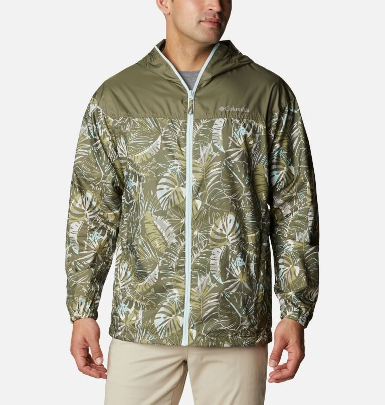 Men\'s Columbia Flash Challenger Novelty Windbreaker Jackets Olive | CA-BA40L