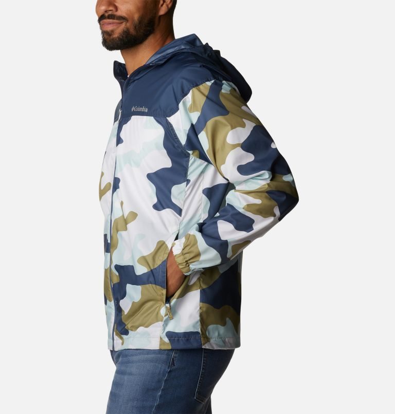 Men's Columbia Flash Challenger Novelty Windbreaker Jackets Camo | CA-PA058