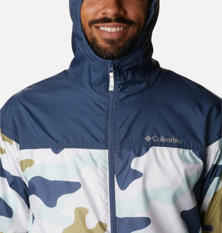 Men's Columbia Flash Challenger Novelty Windbreaker Jackets Camo | CA-PA058