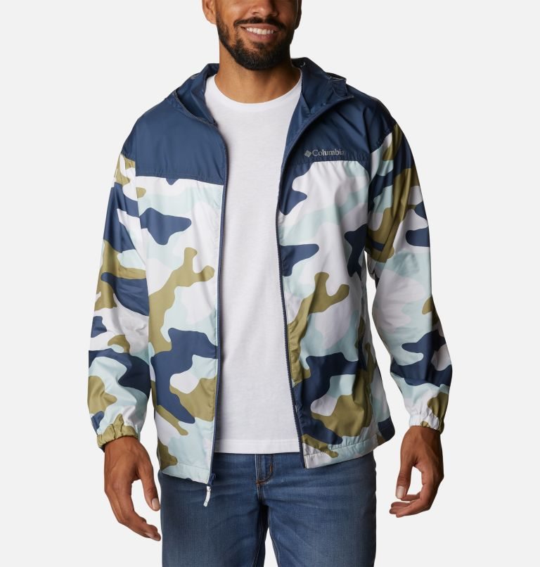 Men\'s Columbia Flash Challenger Novelty Windbreaker Jackets Camo | CA-PA058