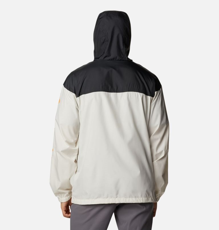 Men's Columbia Flash Challenger Novelty Windbreaker Jackets Cream / Black | CA-Y530L