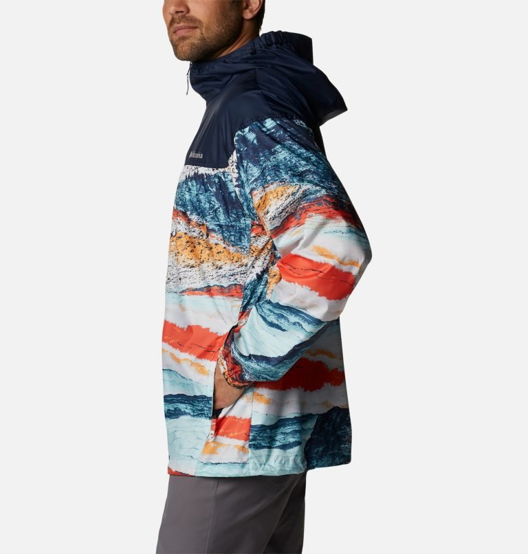 Men's Columbia Flash Challenger Novelty Windbreaker Jackets Multicolor | CA-YL58C