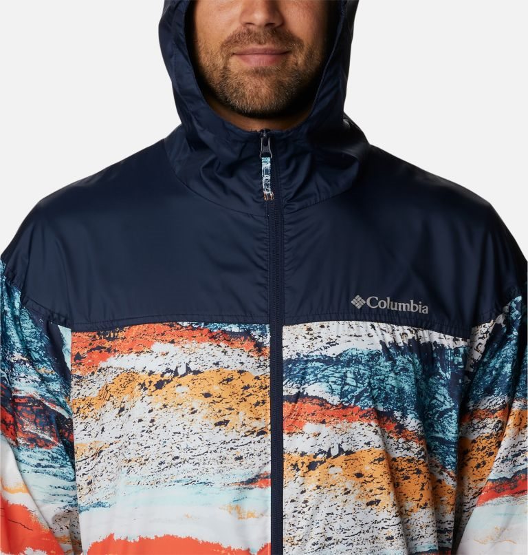 Men's Columbia Flash Challenger Novelty Windbreaker Jackets Multicolor | CA-YL58C