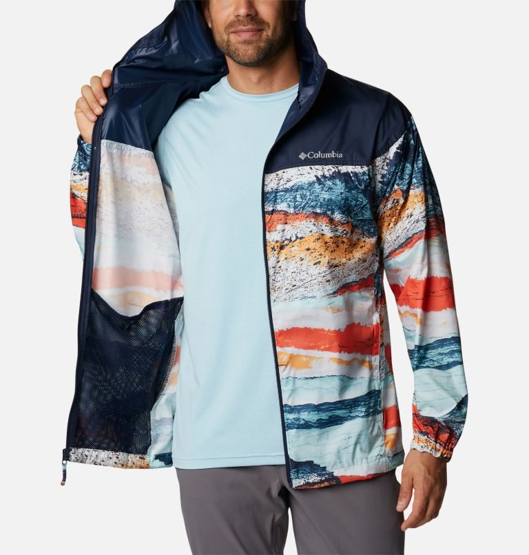 Men's Columbia Flash Challenger Novelty Windbreaker Jackets Multicolor | CA-YL58C