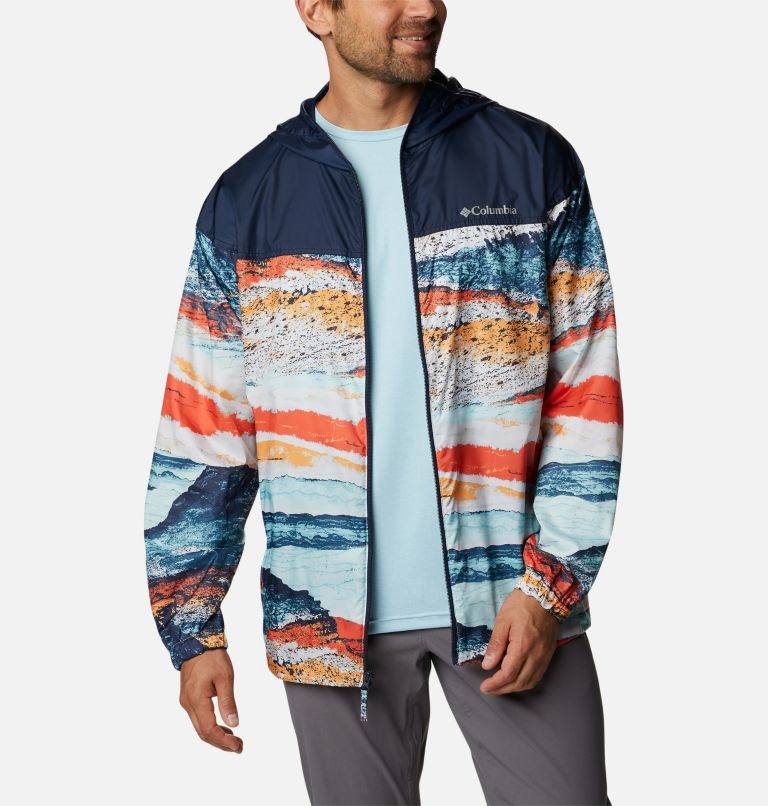 Men's Columbia Flash Challenger Novelty Windbreaker Jackets Multicolor | CA-YL58C