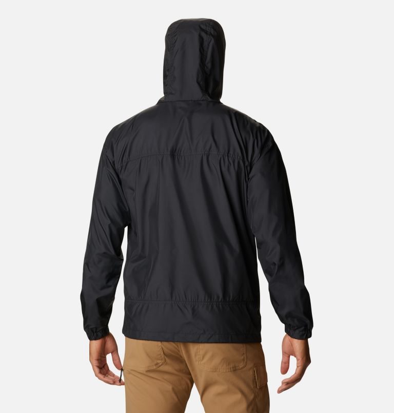 Men's Columbia Flash Challenger Windbreaker Jackets Black | CA-B568A