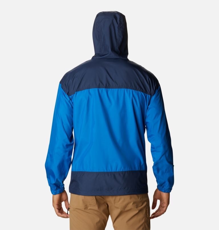 Men's Columbia Flash Challenger Windbreaker Jackets Blue | CA-BCL53