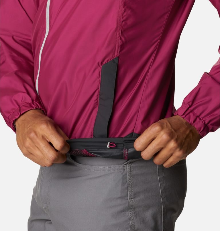 Men's Columbia Flash Challenger Windbreaker Jackets Fuchsia | CA-ECL10