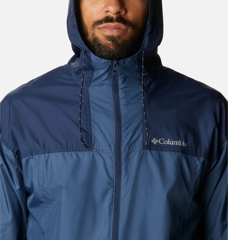 Men's Columbia Flash Challenger Windbreaker Jackets Navy | CA-O31C4