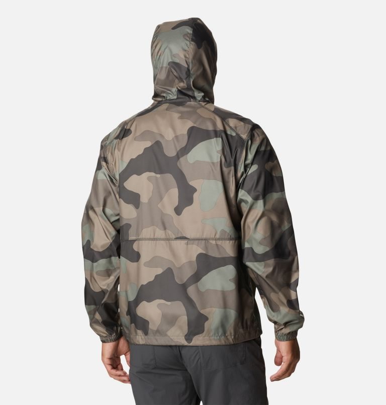 Men's Columbia Flash Forward Windbreaker Print Jackets Camo | CA-S6CL8