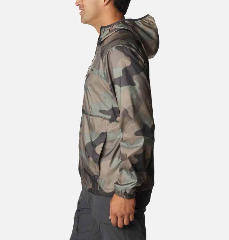 Men's Columbia Flash Forward Windbreaker Print Jackets Camo | CA-S6CL8