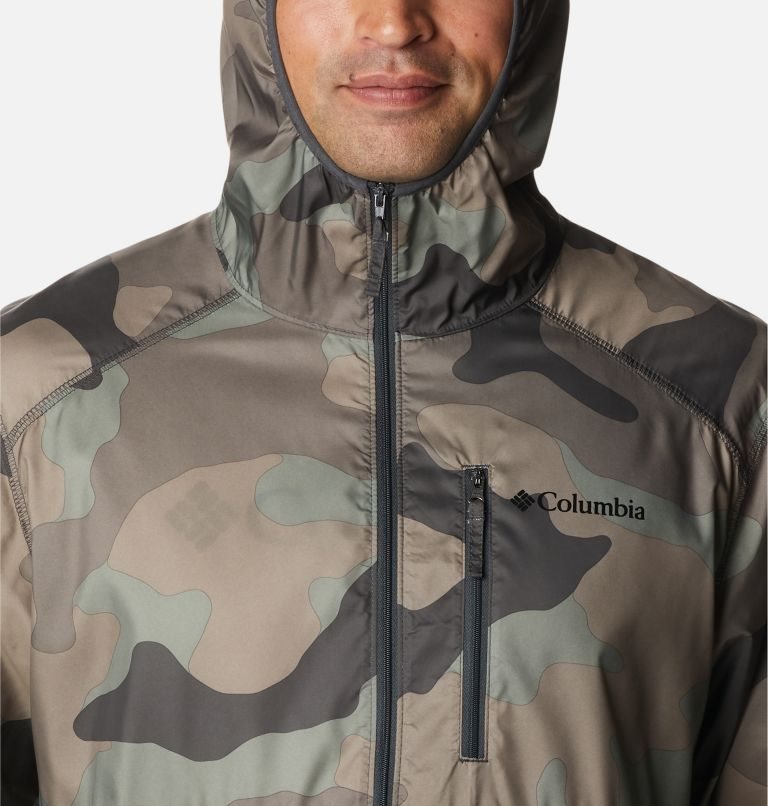 Men's Columbia Flash Forward Windbreaker Print Jackets Camo | CA-S6CL8