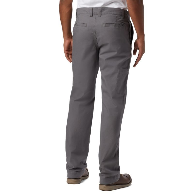 Men's Columbia Flex ROC Pants Dark Grey | CA-W485A