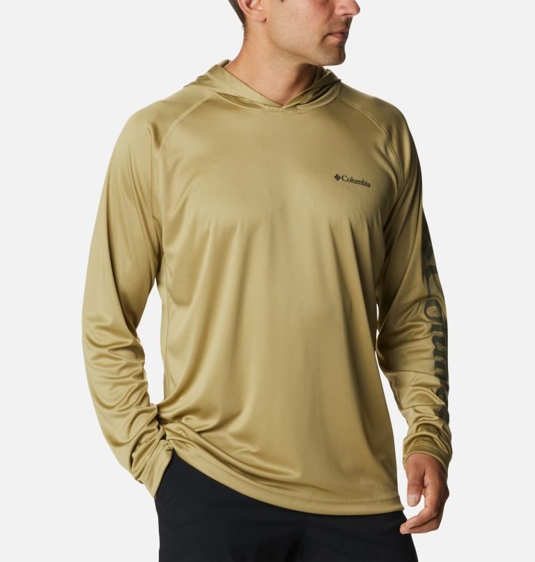 Men's Columbia Fork Stream Hoodie Olive | CA-U5316