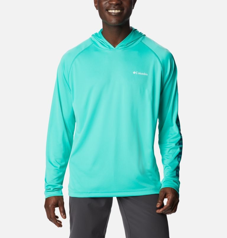 Men\'s Columbia Fork Stream Hoodie Turquoise | CA-R104C