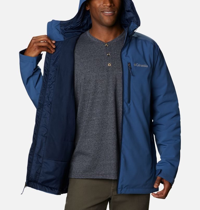 Men's Columbia Gate Racer Insulated Shell Jackets Navy | CA-LL34C