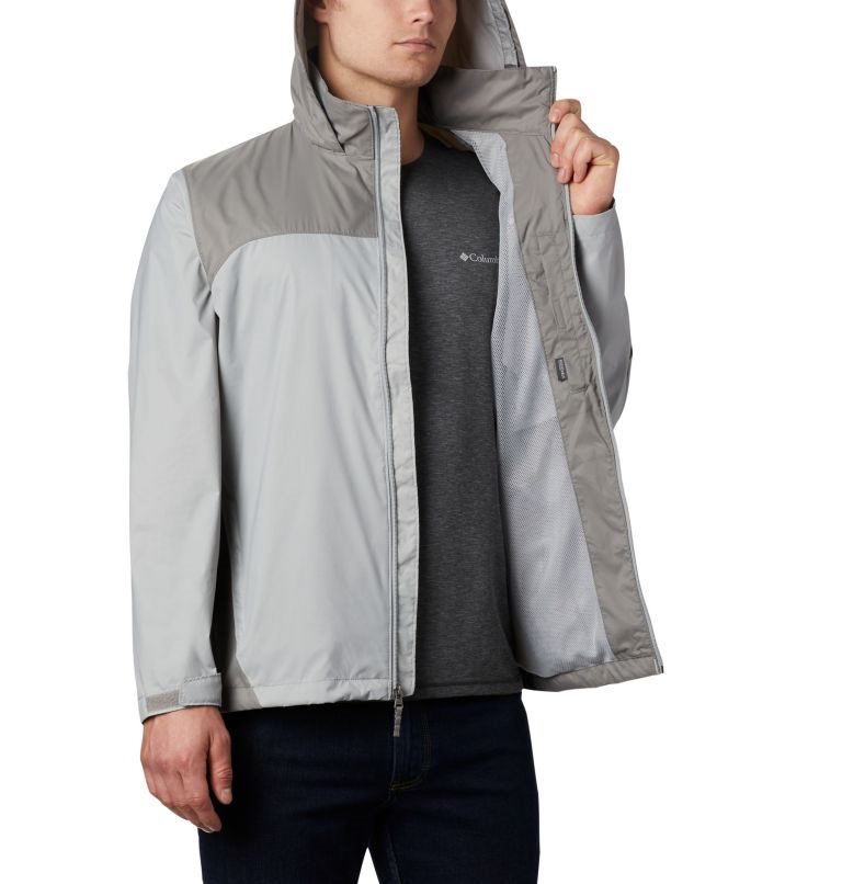 Men's Columbia Glennaker Lake Rain Jackets Grey | CA-D5416