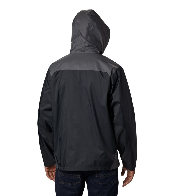 Men's Columbia Glennaker Lake Rain Jackets Black | CA-P1L06