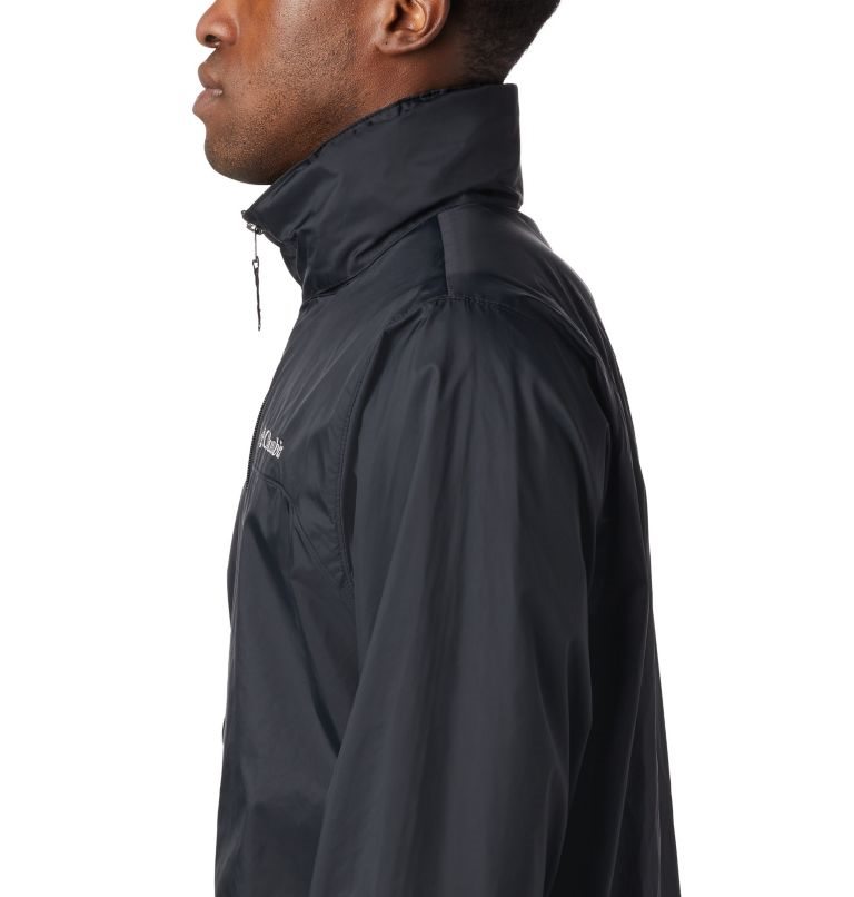 Men's Columbia Glennaker Lake Rain Jackets Black | CA-S86C5