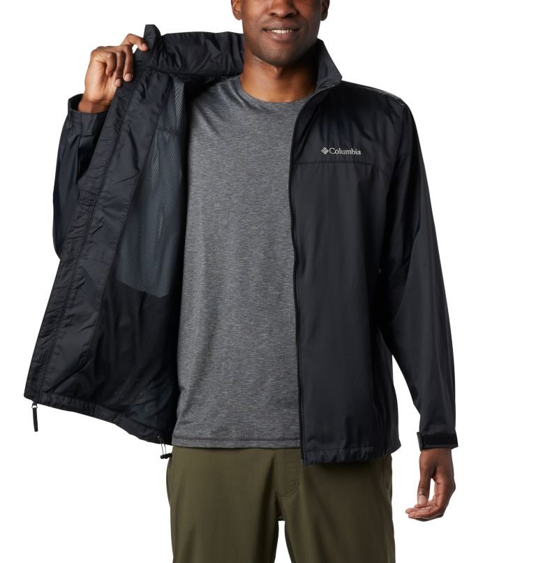 Men's Columbia Glennaker Lake Rain Jackets Black | CA-S86C5