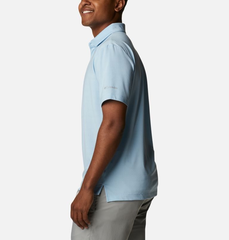 Men's Columbia Golf Omni-Freeze Power Polo Shirts Light Blue | CA-QL5CA