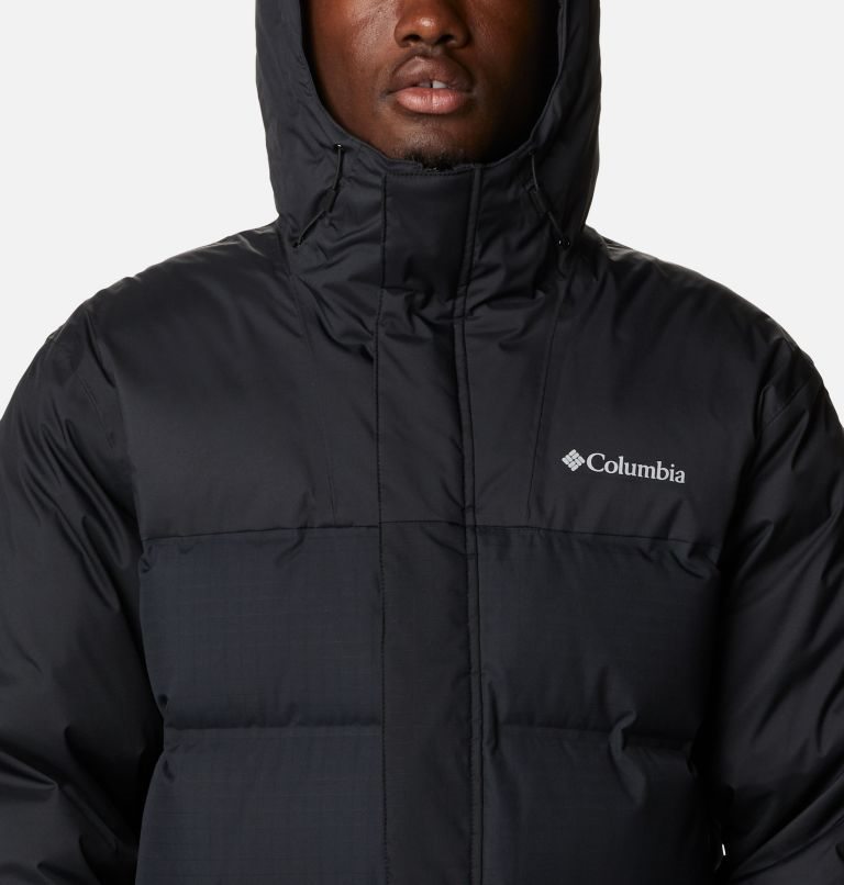 Men's Columbia Grand Trek Down Jackets Black | CA-DC4A3