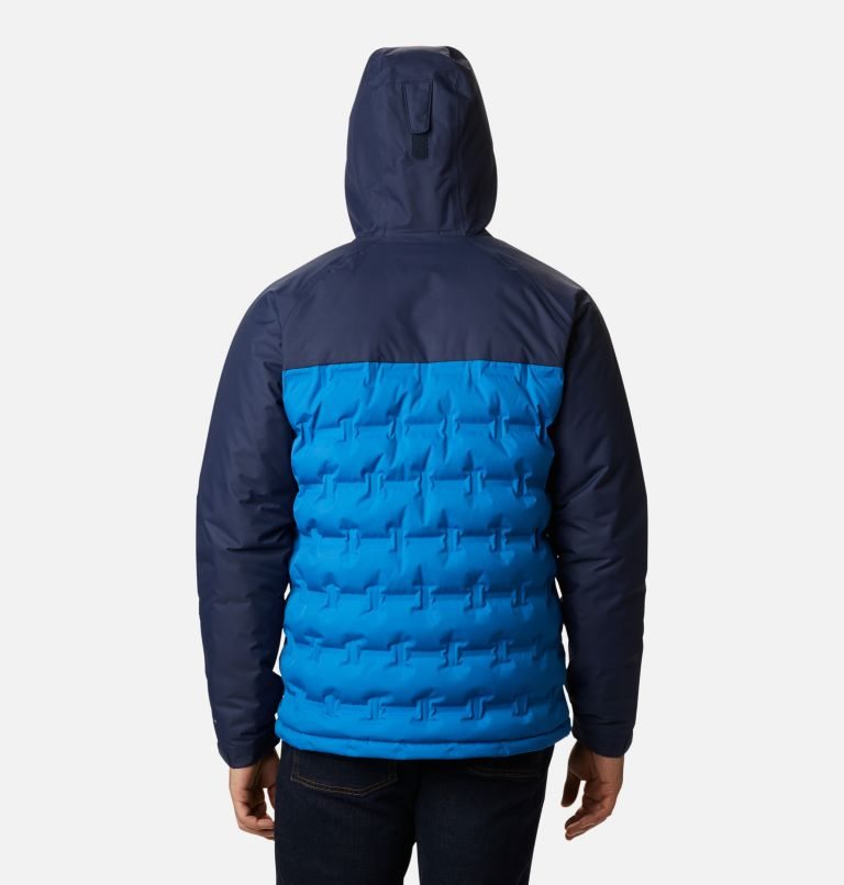 Men's Columbia Grand Trek Down Jackets Blue | CA-OC584