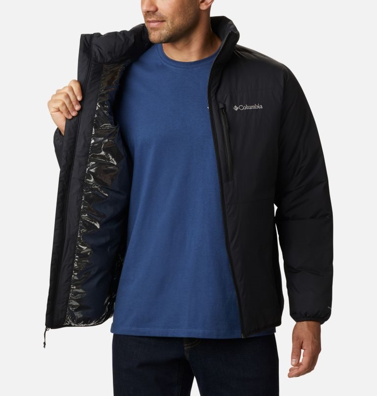 Men's Columbia Grand Wall Insulated Jackets Black | CA-S64C0