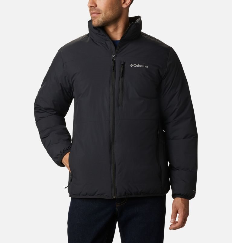 Men\'s Columbia Grand Wall Insulated Jackets Black | CA-S64C0