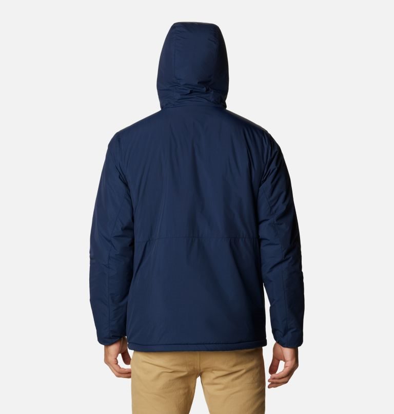 Men's Columbia Grand Wall Sherpa Jackets Navy | CA-I61A3