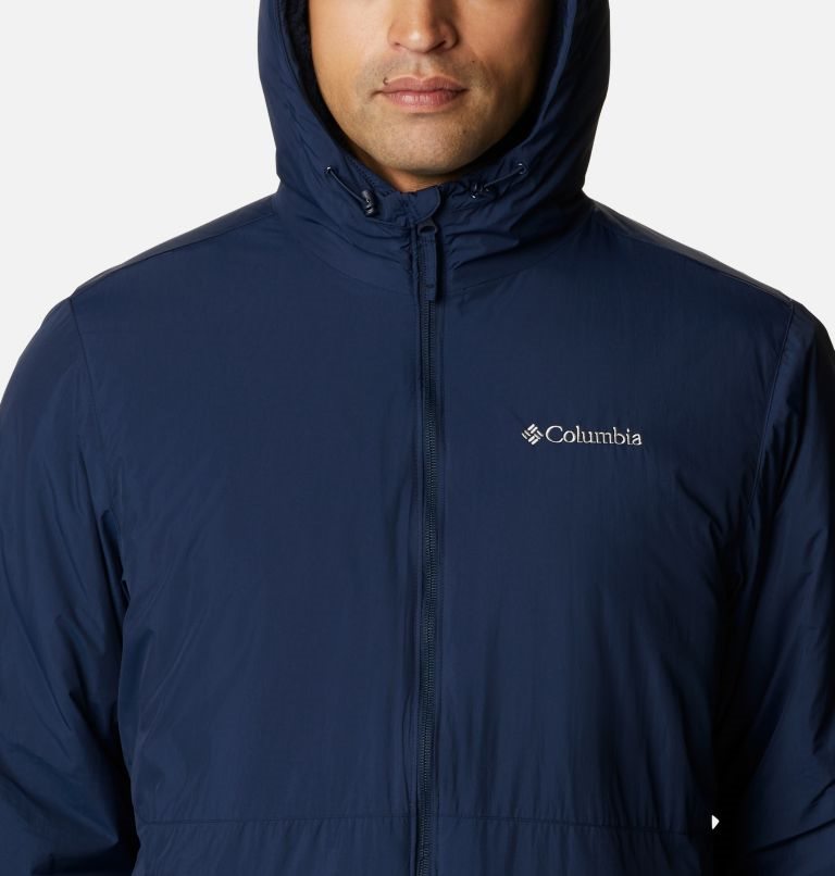 Men's Columbia Grand Wall Sherpa Jackets Navy | CA-I61A3